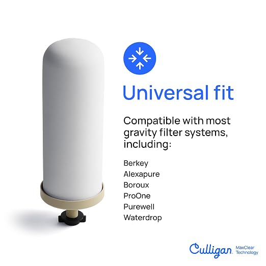 Culligan MaxClear 3 Gallon Gravity Water Filter System, Brushed Stainless-Steel - Image 5