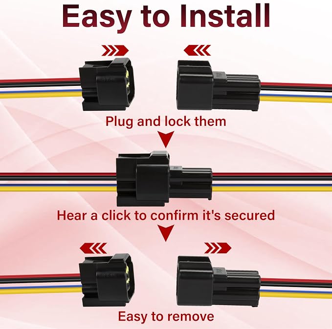 5PCS 4 Pin Waterproof Electrical Connectors, 16 AWG 4 Pin Connector, Male - Image 5