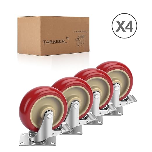5 Inch Industrial Heavy Duty Swivel Caster Wheels - Image 5