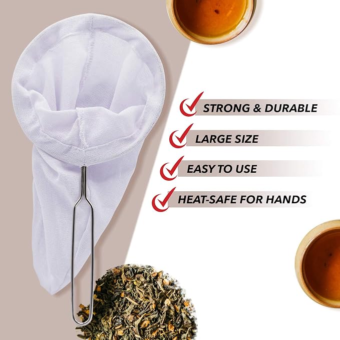 Tea Filter Reusable Stainless Steel Strainer, Friendly Using Durable, - Image 5