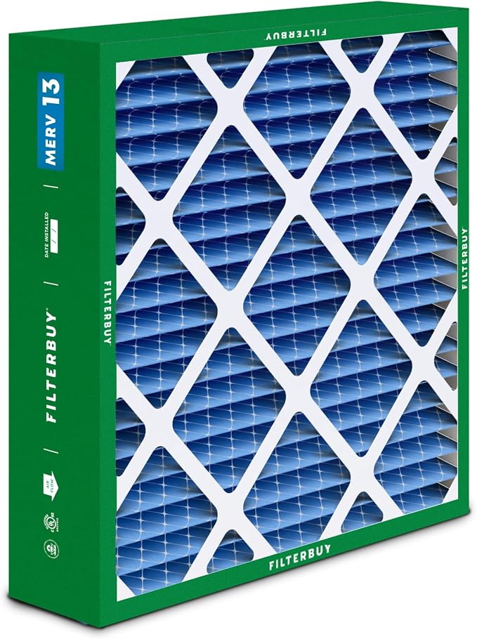 Filterbuy 20x21x5 Air Filter MERV 13 Optimal Smoke & Allergy Defense, - Image 9