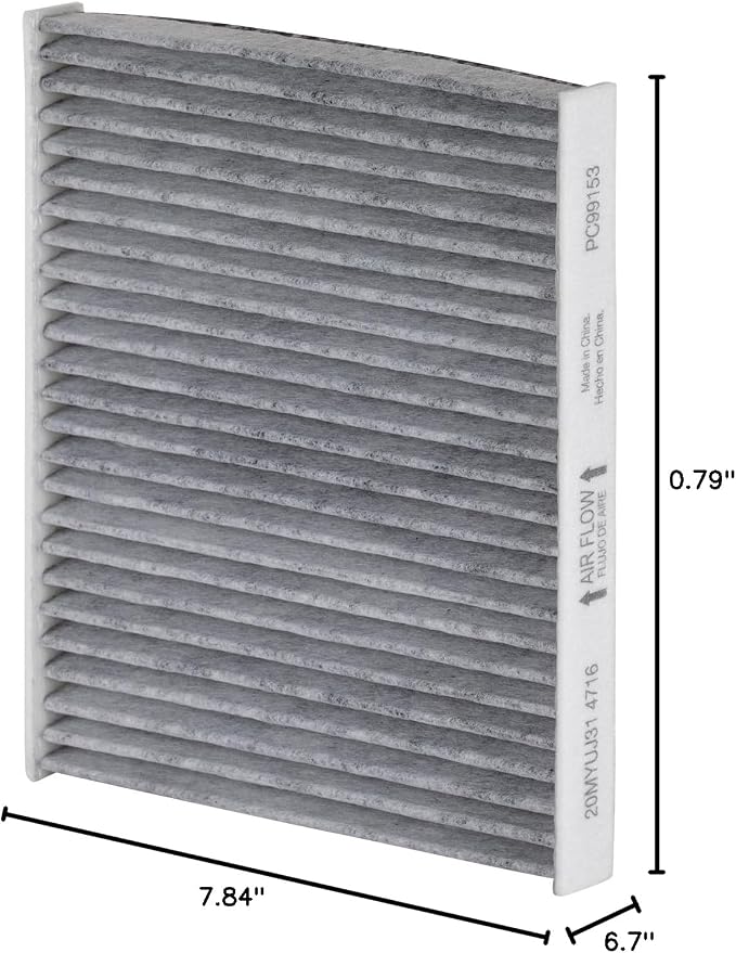 PG PC99153 Activated Charcoal Cabin Air Filter | Fits 2007-2018 BMW X5 3.0L - Image 9