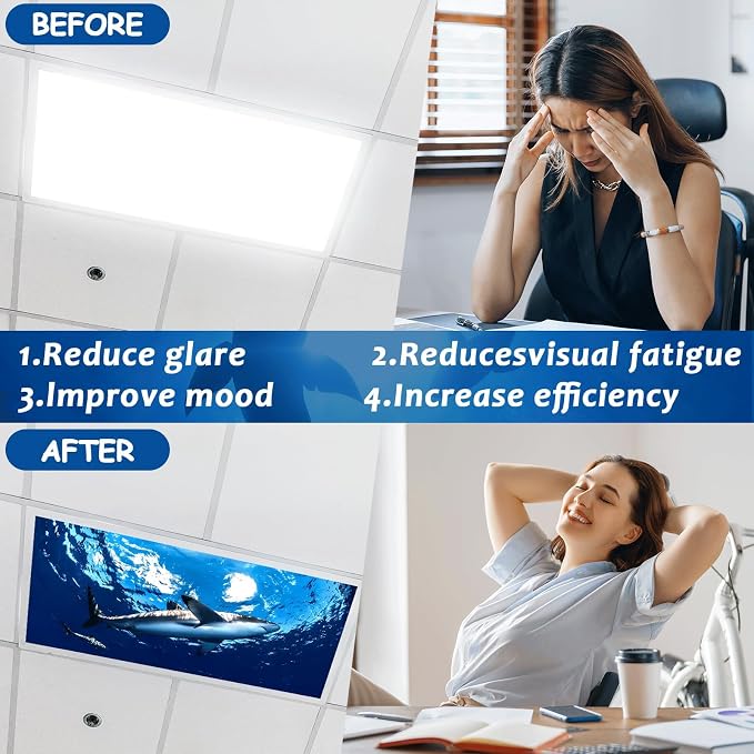 8 Pcs Fluorescent Light Covers - Image 3