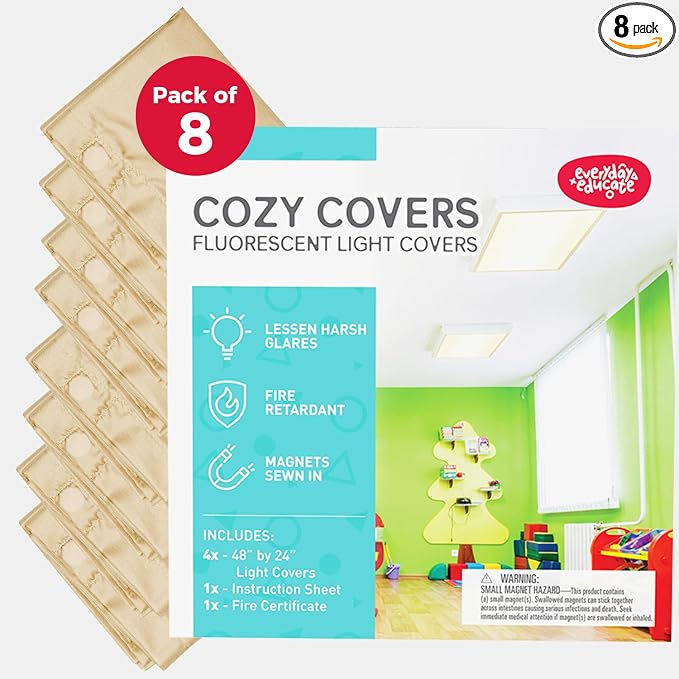 Fluorescent Light Covers for Ceiling Lights by EverydayEducate