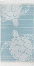 SOFE H&L | LINVIA Foutah Quick Dry Beach Towel Pack of 1 (35” x 70”) CARETTA - Green | Lightweight, Premium, Fade Resistant, Durable | Travel Towel, Turkish Beach Towel with Shoulder Strap