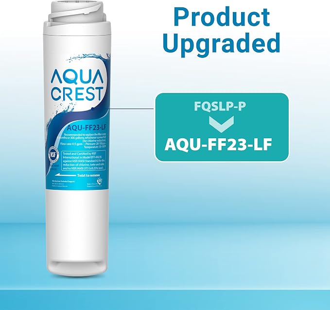 AQUA CREST FQSLF, FQSVF Under Sink Water Filter, Replacement - Image 2