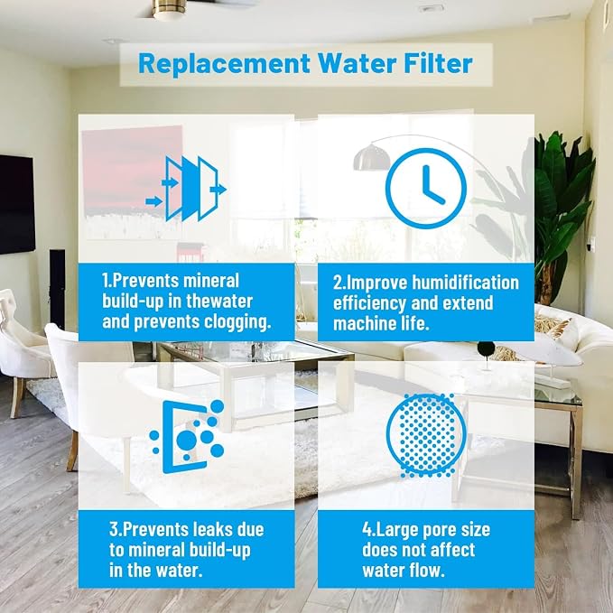 Humidifier Replacement Filters for Levoit Capture Fine Particles in Water Tank - Image 4