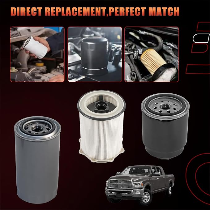 6.7L Cummins Diesel, Fuel/Water Separator Fuel Filter, Cabin Air, Air Filter - Image 4