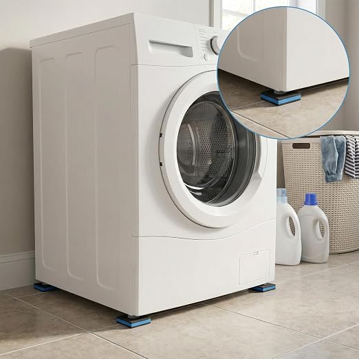 4 Pack Anti Vibration Pads for Washing Machine 4"x4"x4/5", Sound Isolation - Image 6