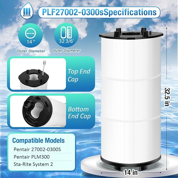 1 Pack 27002-0300S Pool Filter Replacement, Compatible - Image 2