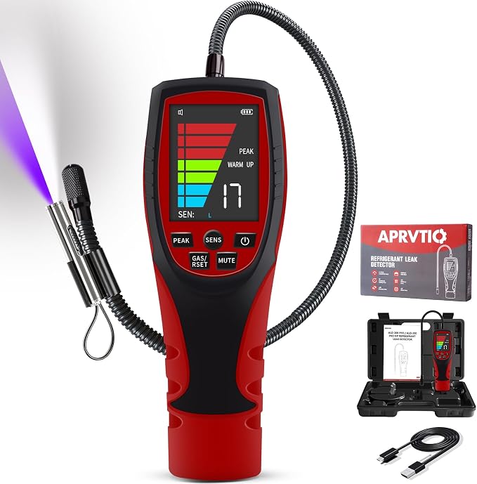 Refrigerant Leak Detector for Air Source Heat Pumps, Aprvtio ALD-200 PRO ASHP by APRVTIO