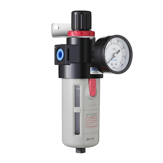Compressed Air Pressure Filter Regulator Airtac BFR3000 3/8'' NPT 0-140 PSI by Unknown