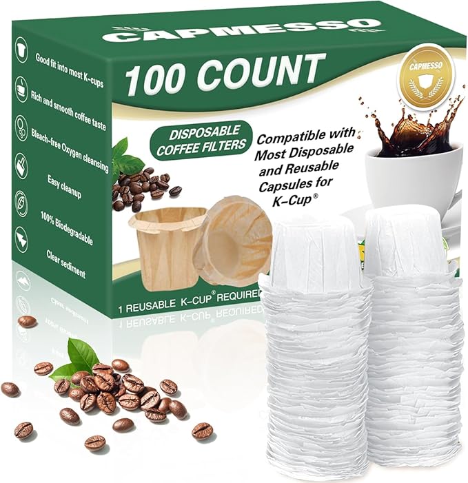 CAPMESSO Disposable Coffee Paper Filters by CAPMESSO