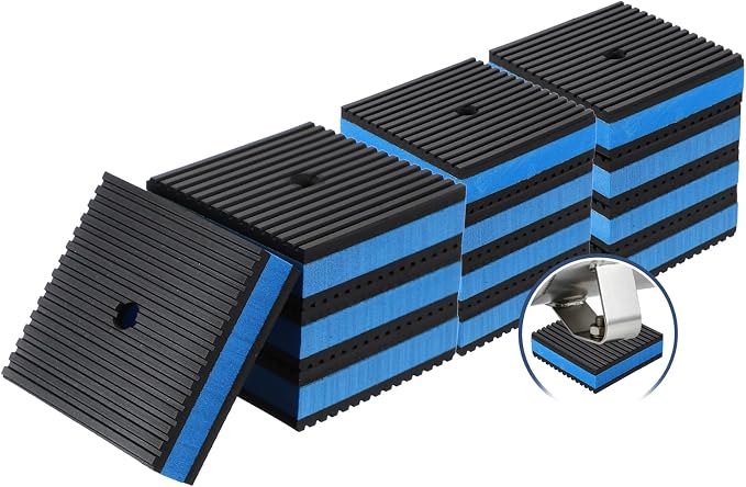 HARFINGTON 12Pcs Rubber Anti-Vibration Pads 3" x 3" x 7/8" Heavy Duty EVA by HARFINGTON