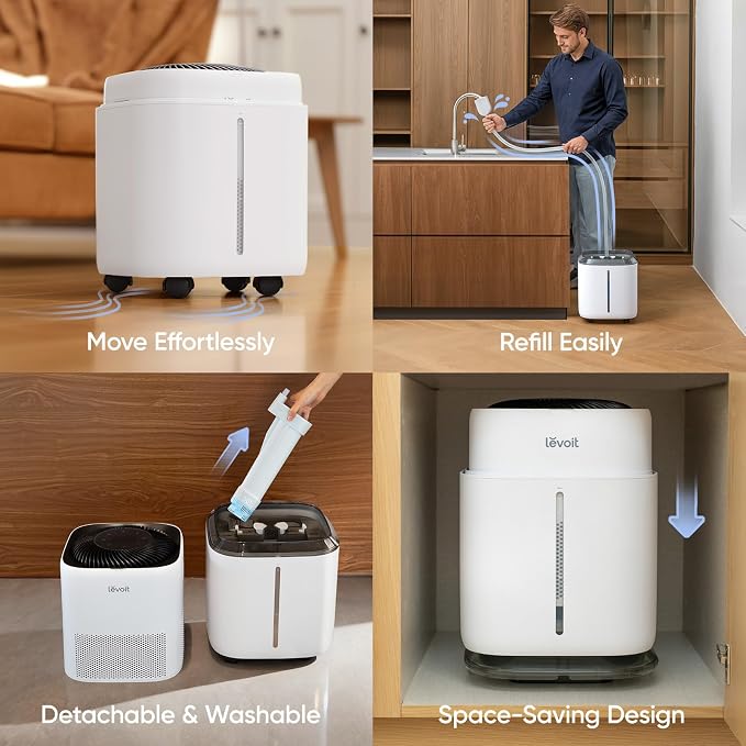 LEVOIT Evaporative Humidifiers for Home Whole House, 23L Superior 6000S | Up to - Image 6
