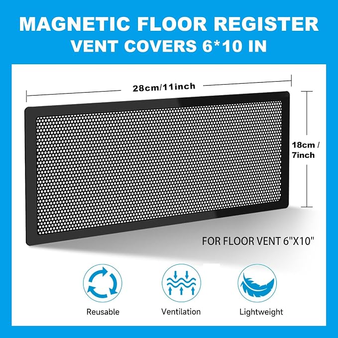 4 Packs Floor Register Vent Cover, Stone & More - Image 3