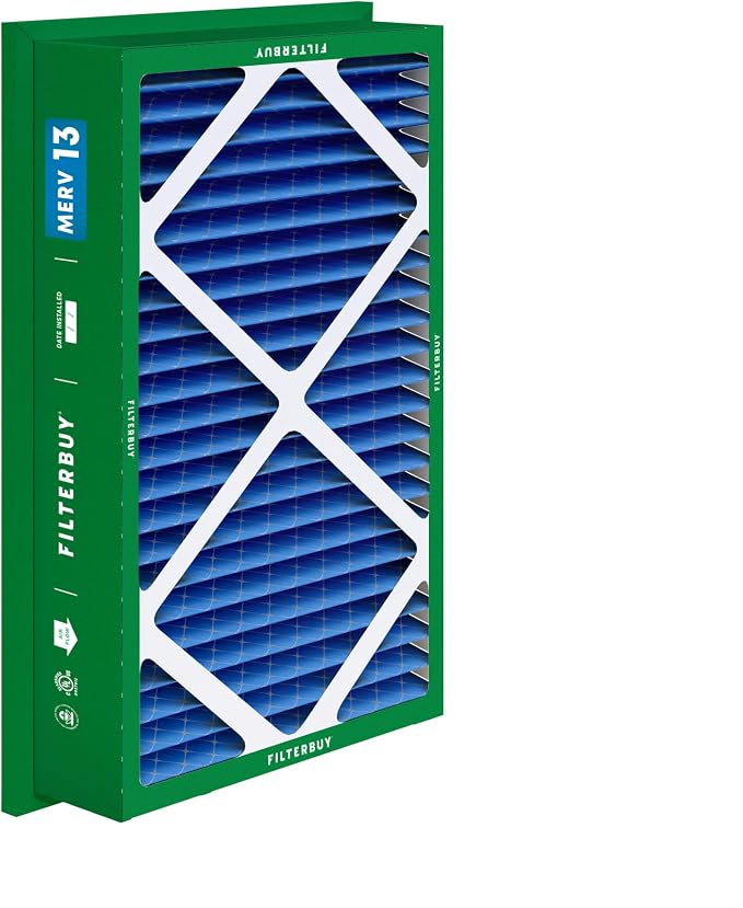 Filterbuy 16x25x5 Air Filter MERV 13 Optimal Smoke & Allergy Defense, - Image 9