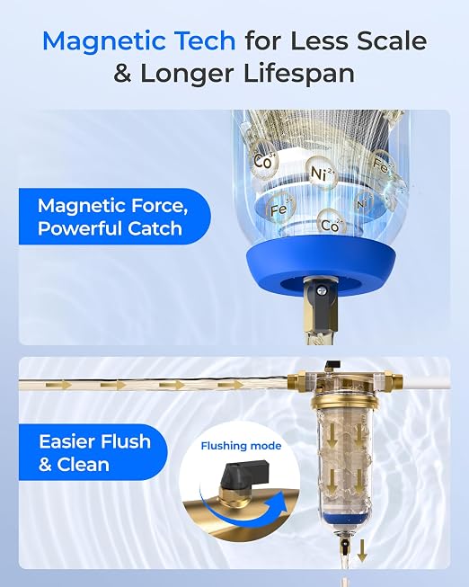 Waterdrop Mega Spin Down Sediment Filter, Upgraded Reusable Backwash Whole - Image 9