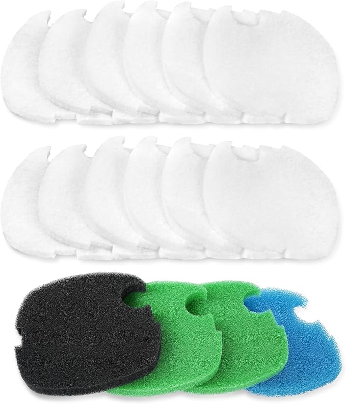 AQUANEAT 16 pcs Replacement Canister Filter Pads Compatible by Aquaneat