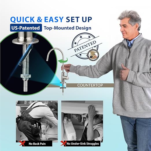 iSpring RCC7D 75 GPD Reverse Osmosis/Deionization Water Filter System, Removes - Image 5