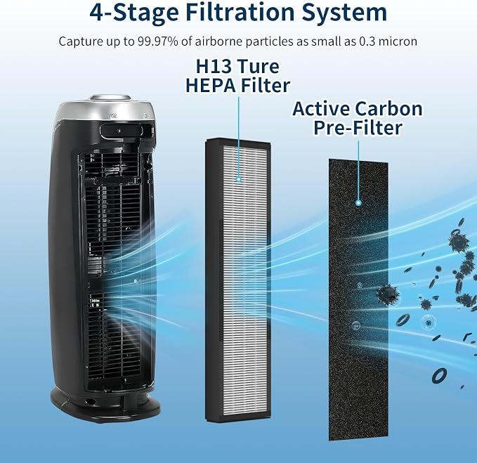 2 Pack HEPA Smoke Clear Filter B Fit - Image 3