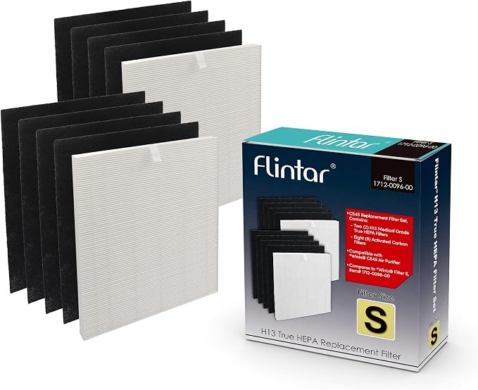 C545 True HEPA Replacement Filter S, Made in Taiwan, Compatible by Flintar
