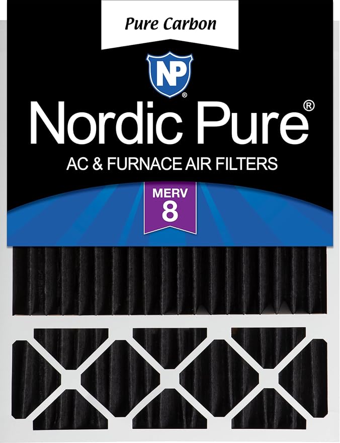 Nordic Pure 20x25x5 Honeywell/Lennox Replacement Odor Reduction Merv 8 Filter 1 by NordicPure