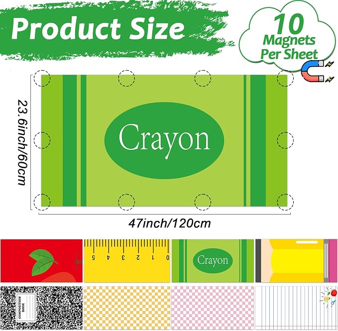 8Pcs First Day of School Fluorescent Light Covers - Image 2