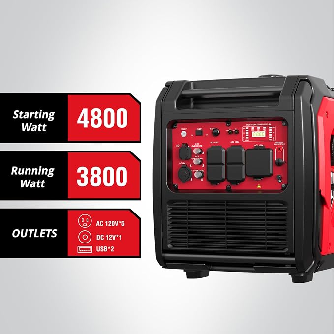 PowerSmart 4800-Watt Portable Inverter Generator - Image 2