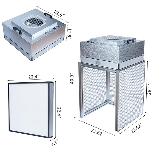 FAFAGLGL， FFU， HEPA H14-Filter Laminar Flow Hood ，Updated FanFilter - Image 4