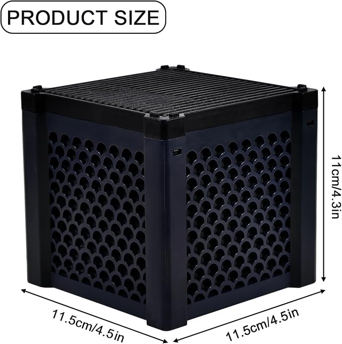 Eagles Eco-Aquarium Water Trough Purifier Cube, Activated Carbon Filter Media - Image 2