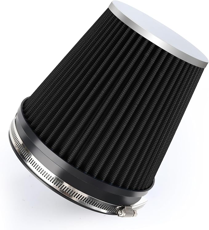 6" 152mm Cold Air Intake Filter Clamp-On Replacement High Flow Inlet Air Filter by DrivewithConfidence
