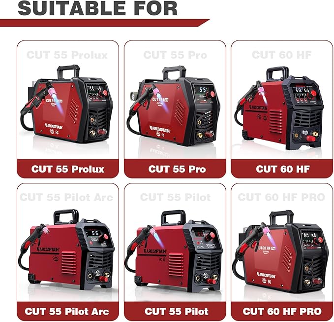 ARCCAPTAIN AG-60 Plasma Cutter Torch Consumables, .045'' SG-55 AG-60 WSD-60 - Image 3