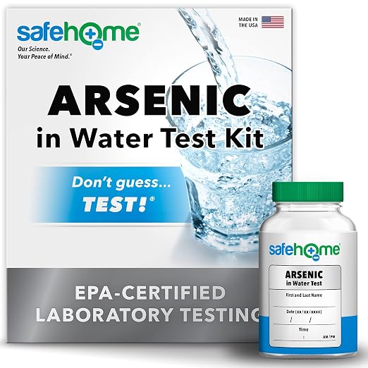 Safe Home® Arsenic in Drinking Water Test Kit – in-Lab Water Analysis by by SafeHomeWaterQualityTestKits