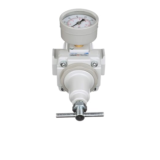 PneumaticPlus SAR400T-N04BG Compressed Air Regulator 1/2" NPT, Gauge & Bracket - Image 6