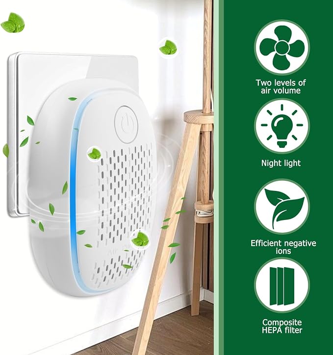 Air Ionizers HEPA Filter/Plug In Air Purifier - Image 2