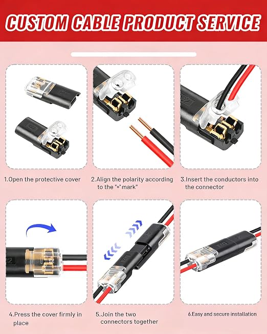 20pcs Low Voltage Wire Connector, Double-Wire Plug-in Connector - Image 6