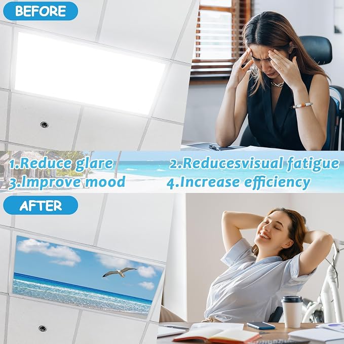 8 Pcs Fluorescent Light Covers - Image 3