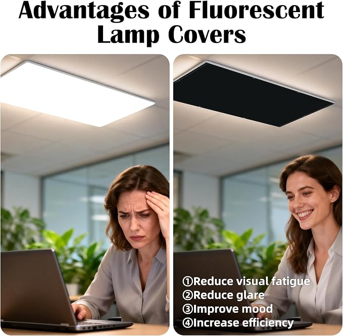 ANGSYLTH 4 Pcs Fluorescent Light Covers - Image 5