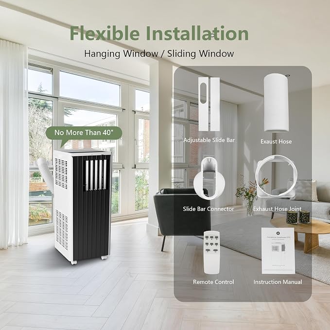 8000 BTU Portable Air Conditioner, Portable AC Unit - Image 7