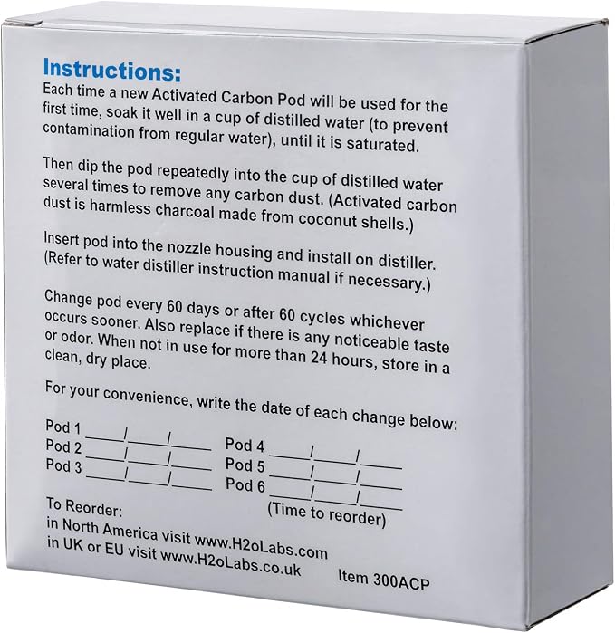 The ORIGINAL H2o Labs Exclusive Water Distiller Filter Pods - Image 3