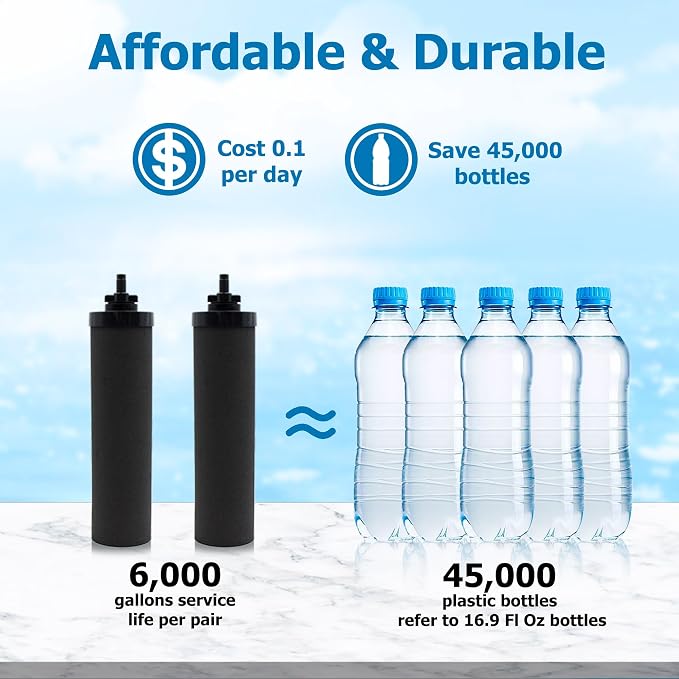 Water Filter Replacement for Berkey® BB9-2 Black Activated Carbon Filters - Image 6