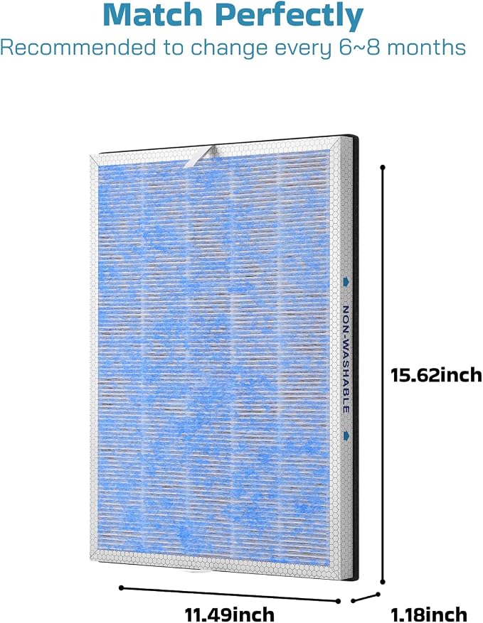 2 Pack MSA3/MSA3S True HEPA Filter Replacement Compatible - Image 5
