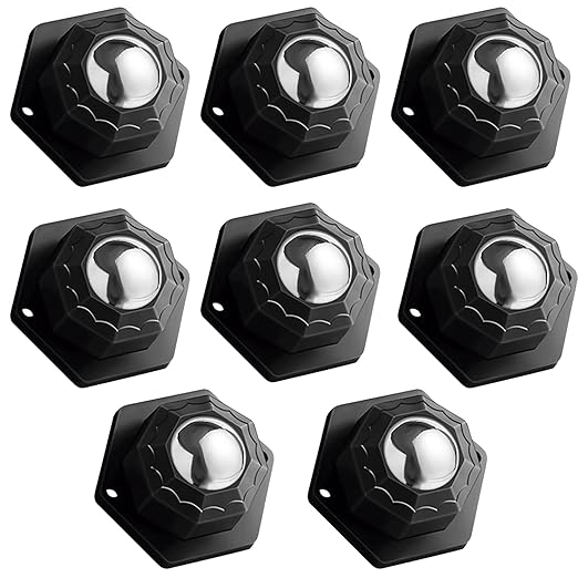 8 Pack Self Adhesive Caster Wheels, Swivel Wheels by WEITELAI