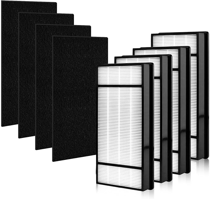 4 + 4 Pack Air Filters, Compatiable by NUTTUTO