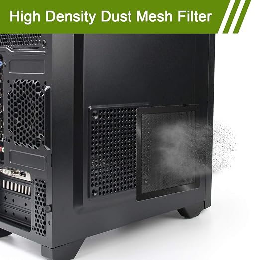 140mm PC Fan Dust Filter Magnetic Frame Computer Fan Grills Black Dust Mesh PC - Image 6
