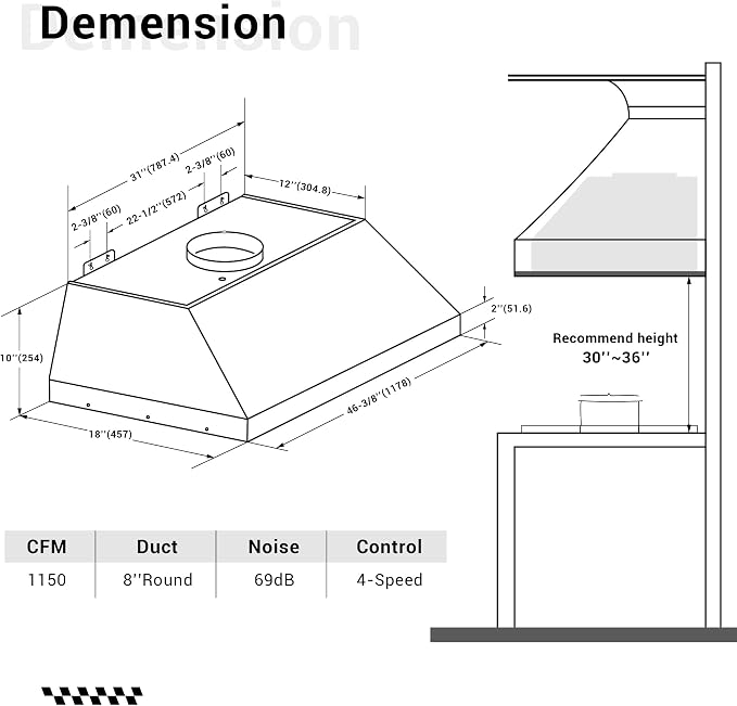CHETTO C Stainless Steel Range Hood Cover - Image 6