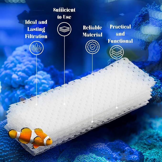 Maxcheck 10 Pcs Biological Filter Screens Bio-Screen Pad Filter Pad - Image 4