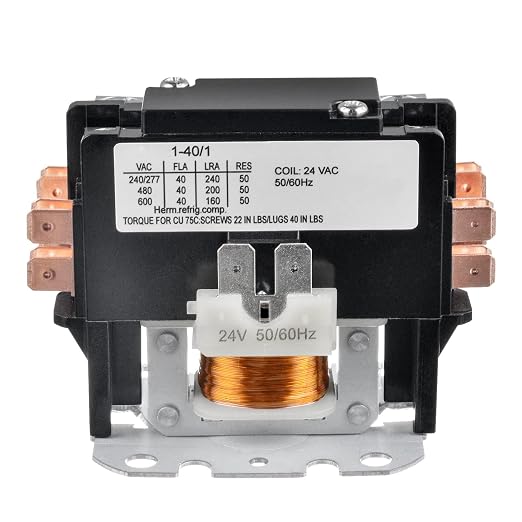 BOJACK 1 Poles FLA 40 Amp Coil 24 VAC Air Conditioner Condenser Compressor - Image 2