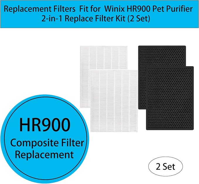 HR900 Replacement Filters Kit for Winix HR900 Pet Air Purifier Replace Part - Image 3